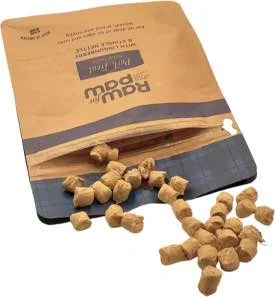 100% natuurlijke hondensnacks raw for paw