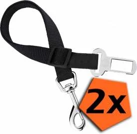 Veilige autogordel hond