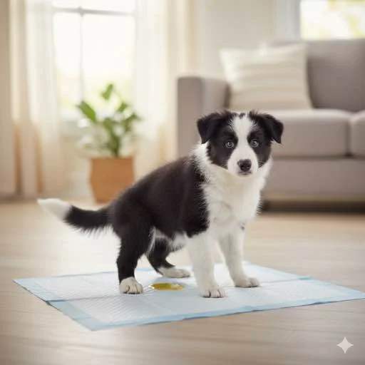 Puppy zindelijk maken in appartement met matje