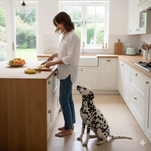 Mogen honden banaan eten