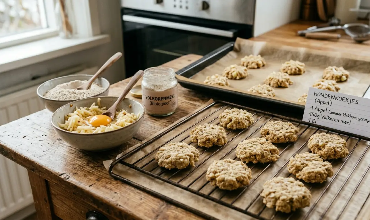 Hondenkoekjes maken appel ei