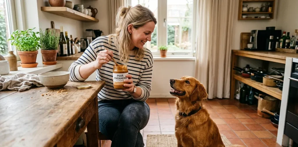 mag een hond pindakaas